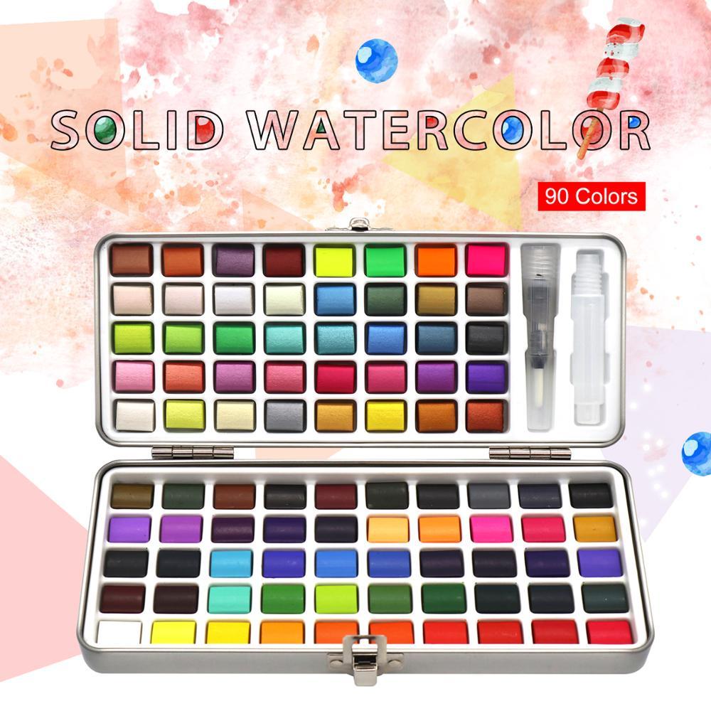 Solid watercolor paint