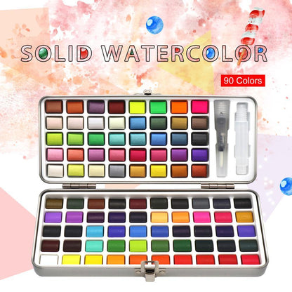 Solid watercolor paint