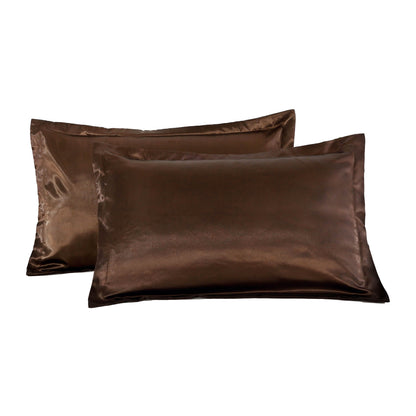 Pure color silk single pillow case