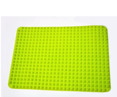 Non-Stick Silicone Pyramid Cooking Mat, Baking Mat With Grid Versatile Oven BBQ Heat-Resistant Mat Kitchen Tools Kitchen Gadgets