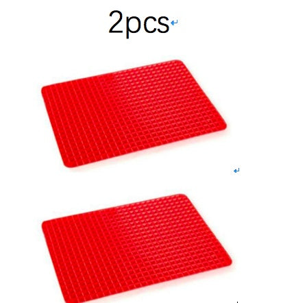 Non-Stick Silicone Pyramid Cooking Mat, Baking Mat With Grid Versatile Oven BBQ Heat-Resistant Mat Kitchen Tools Kitchen Gadgets