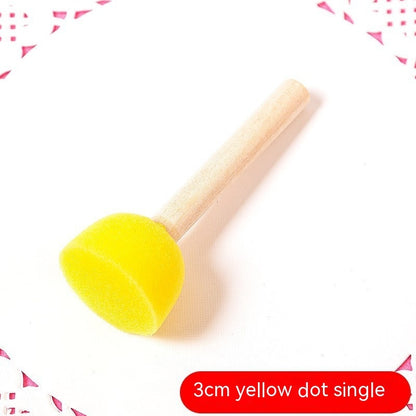 Children's Art Round Sponge Paint Brush Seal Tool