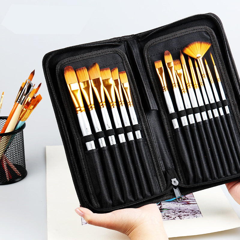 15 Brushes Acrylic Paint Brush Set