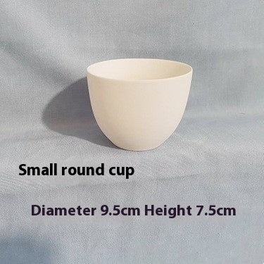 Plain Blank Cup Tea Cup Underglaze Color High White Clay Pottery Diy