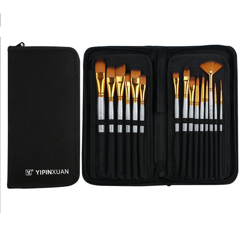 15 Brushes Acrylic Paint Brush Set