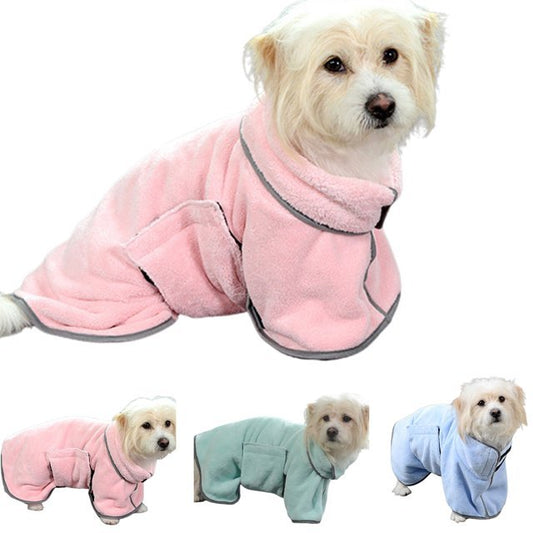 Quick-drying Bathrobe Towel For Dogs Cats Microfiber Absorbent