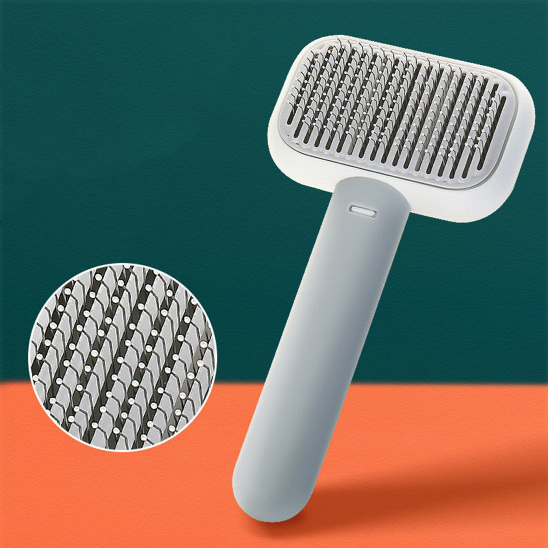 Pet Cat Dog Hair Brush - Massage Comb Open-Knot Brush Grooming Cleaning Tool Stainless Steel Comb