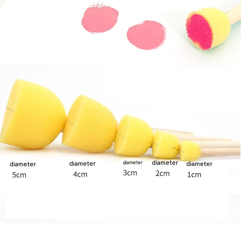 Children's Art Round Sponge Paint Brush Seal Tool