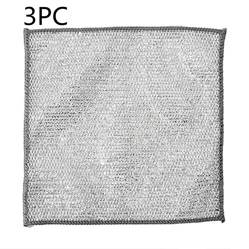 Steel Wire Ball Cloth Kitchen Cleaning Dishcloth