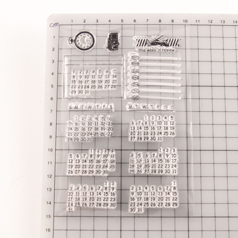 Transparent Seal Stamp Perpetual Calendar