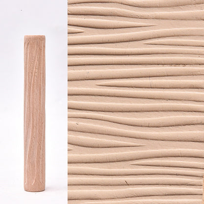 Water Meteor Pottery Tool Wooden Texture Mud Roll Embossing Stick