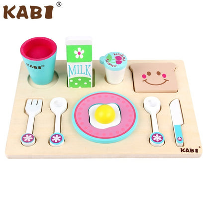 Simulation Children Play House Afternoon Tea Dessert Cake Tea Making Pot And Cup Tea Set Wooden Toys Suit