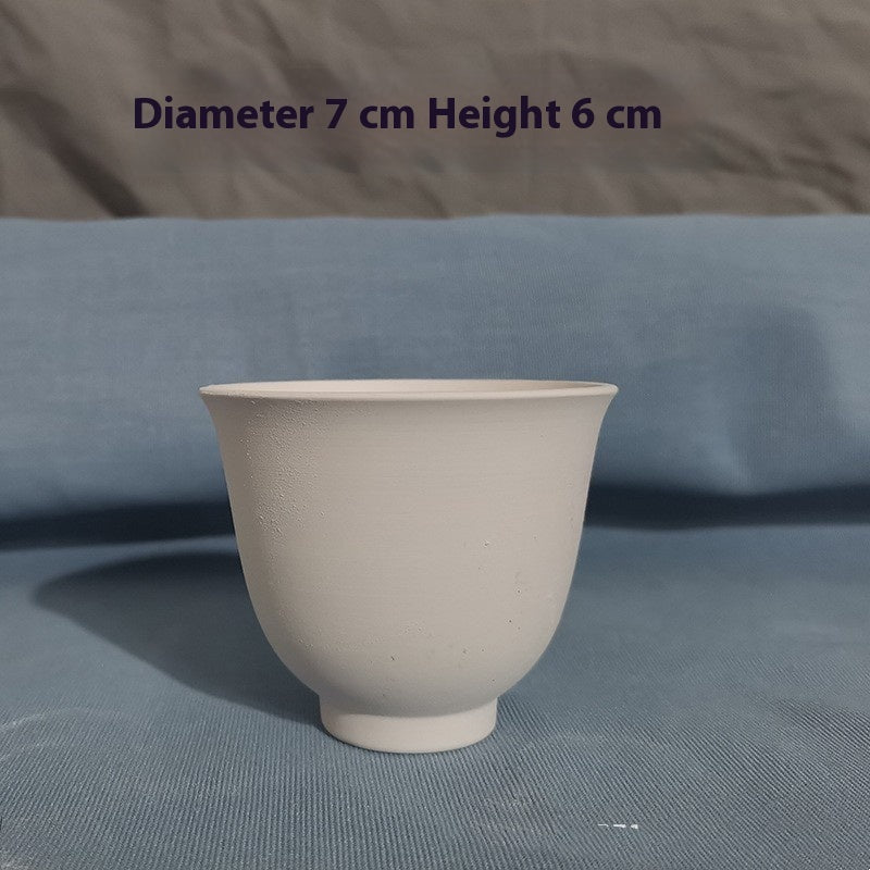 Plain Blank Cup Tea Cup Underglaze Color High White Clay Pottery Diy