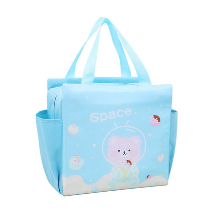 Lunch Box Handheld Lunch Bag Work Capacity Aluminum Foil Thickening Insulated Lunch Box Bag