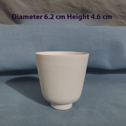 Plain Blank Cup Tea Cup Underglaze Color High White Clay Pottery Diy